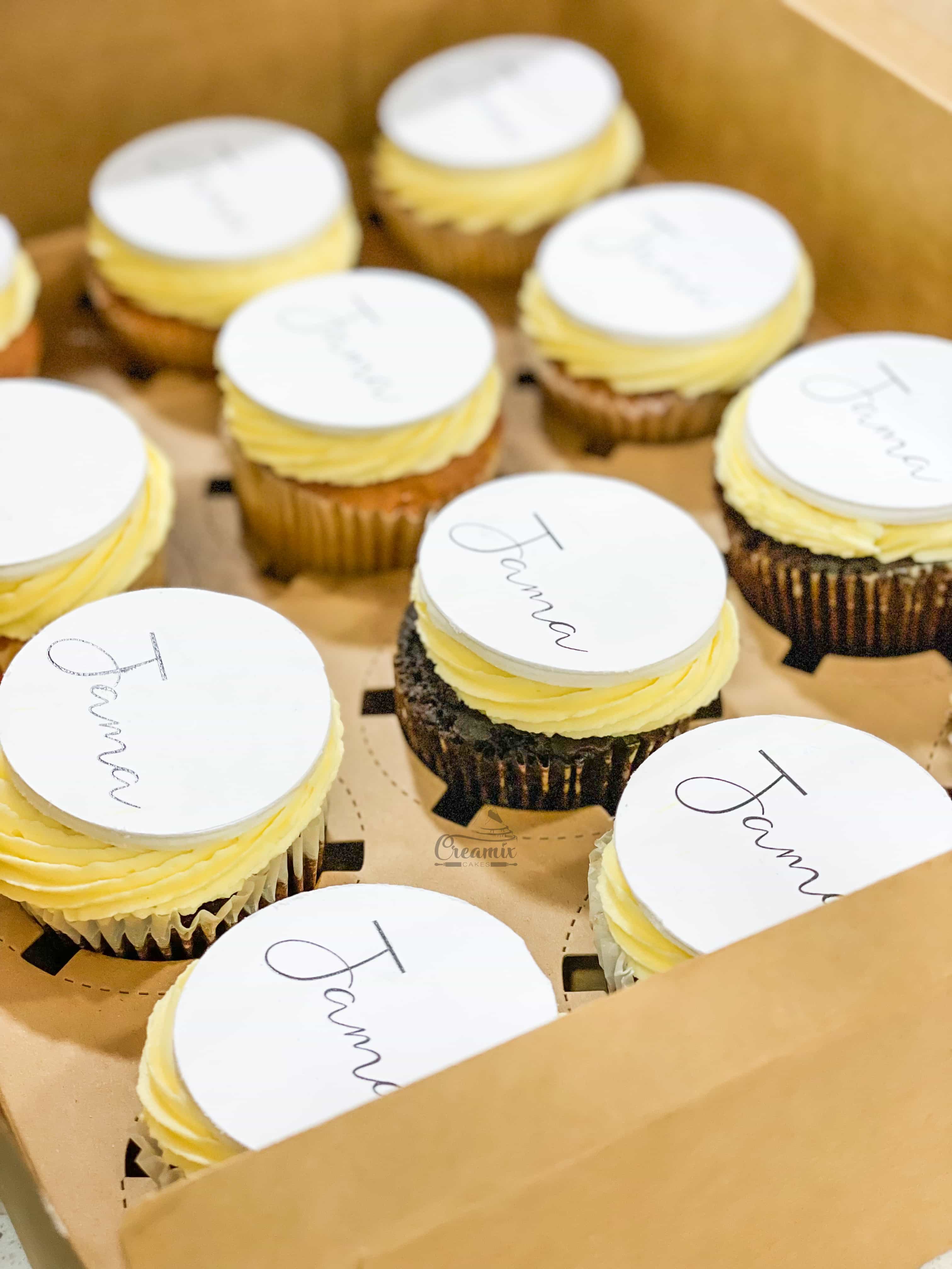 Box of 12 Custom buttercream Cupcakes