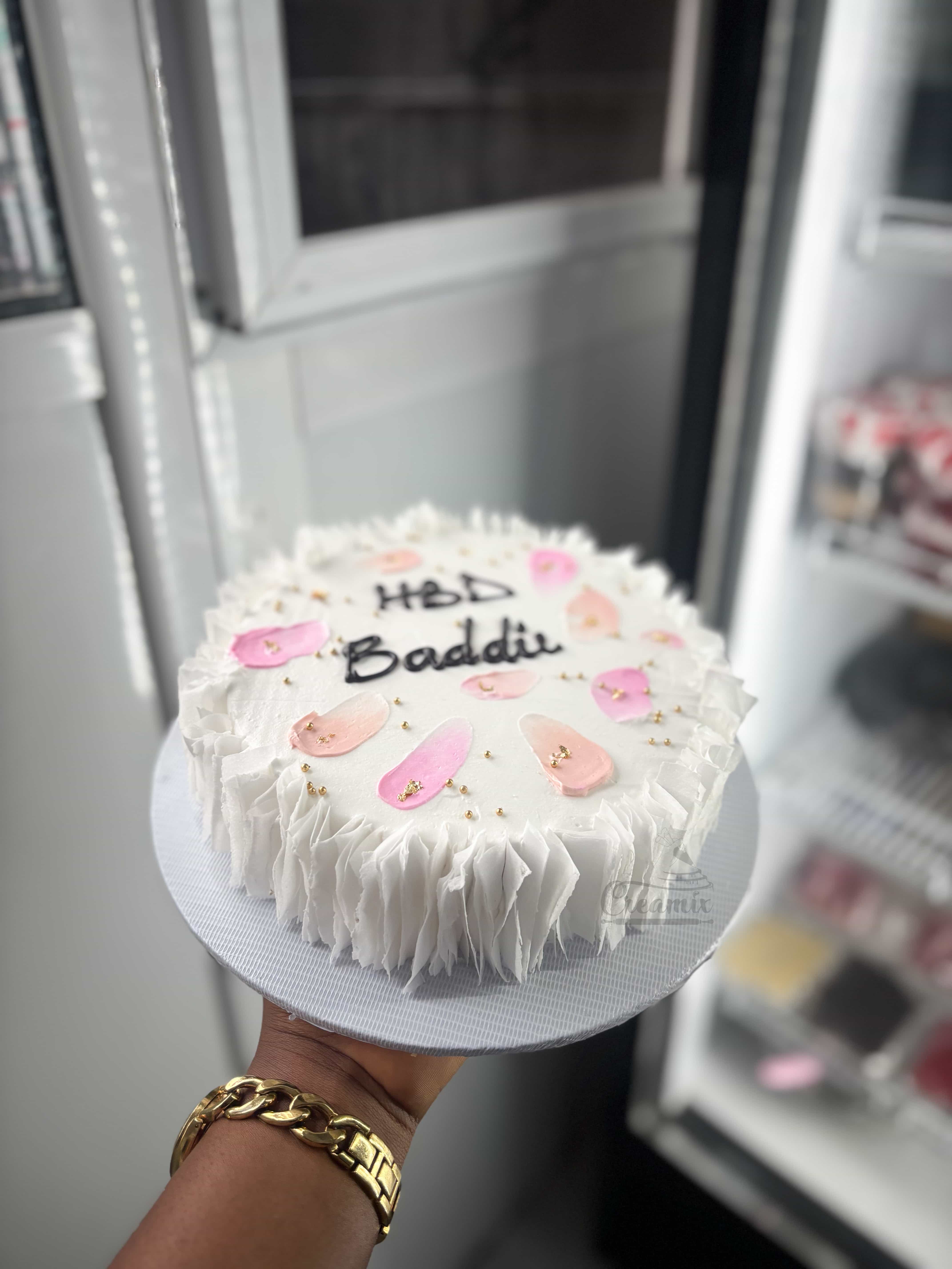 WAFER PAPER Single layer cake - Available in Vanilla, Red Velvet, Chocolate, etc.