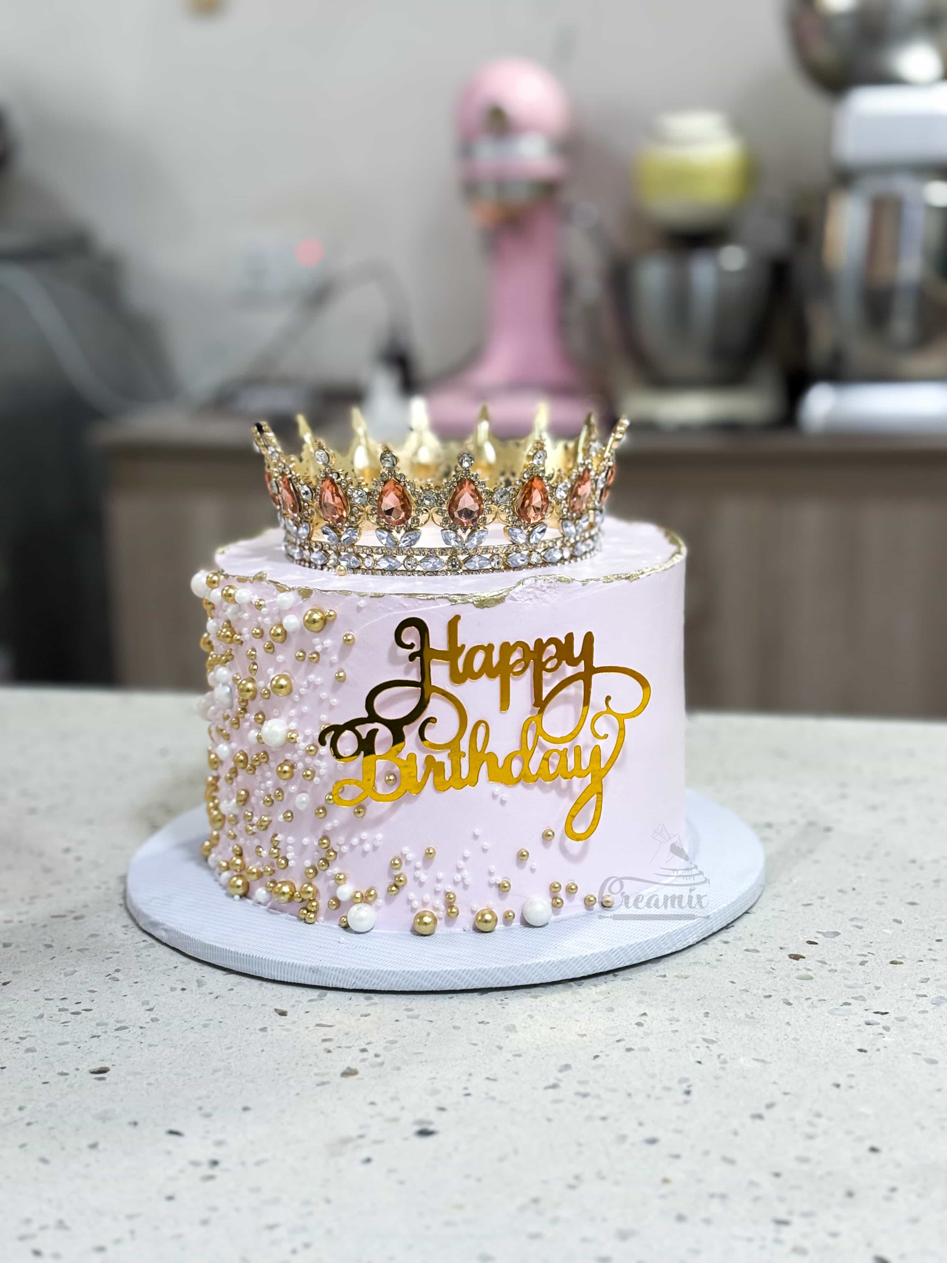 7 inch 2 layers NAPWA Cake - Available in Vanilla, Red Velvet, Chocolate, etc.