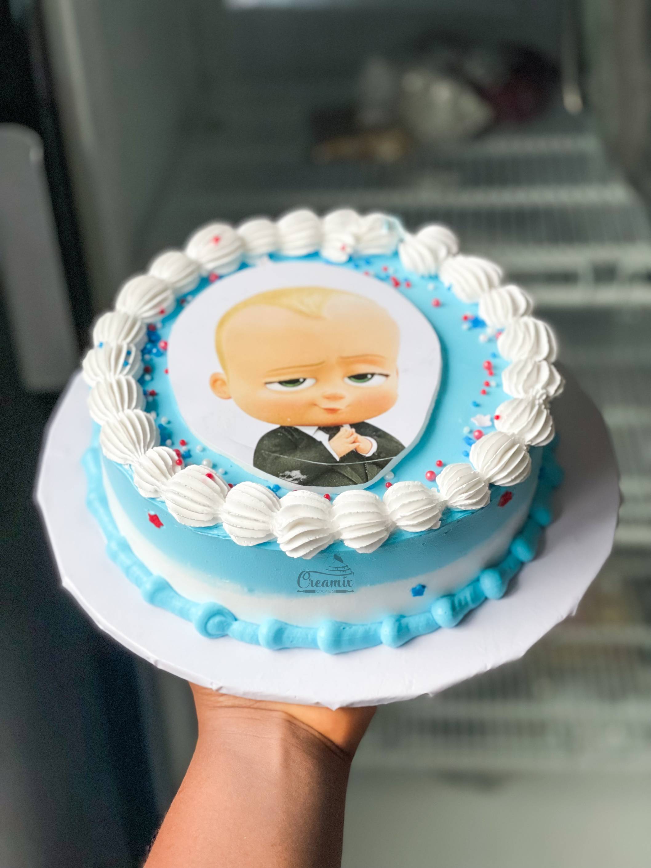 7 inch character themed cake - Available in Vanilla, Red Velvet, Chocolate, etc.