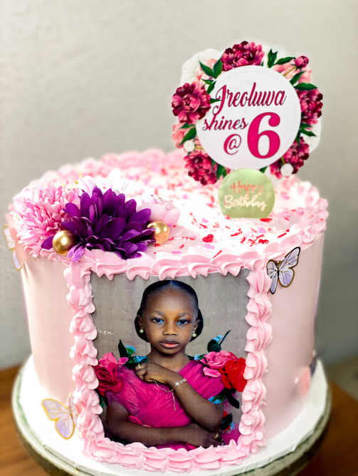 Boss Baby Girl Cake - Available in Vanilla, Red Velvet, Chocolate